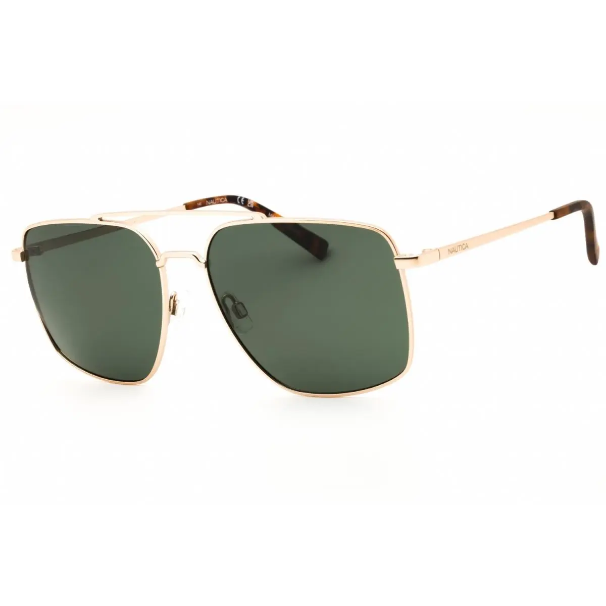 N106SP 720 Matte Gold/green 59-16-140 Sunglasses by Nautica