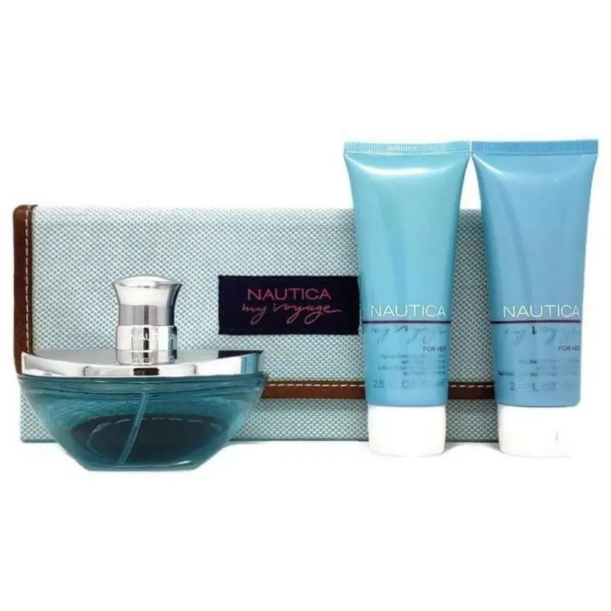 My Voyage Women 3pc Set 3.4 oz Edp Spray 2.5 oz Lotion + 2.5 oz Wash by Nautica
