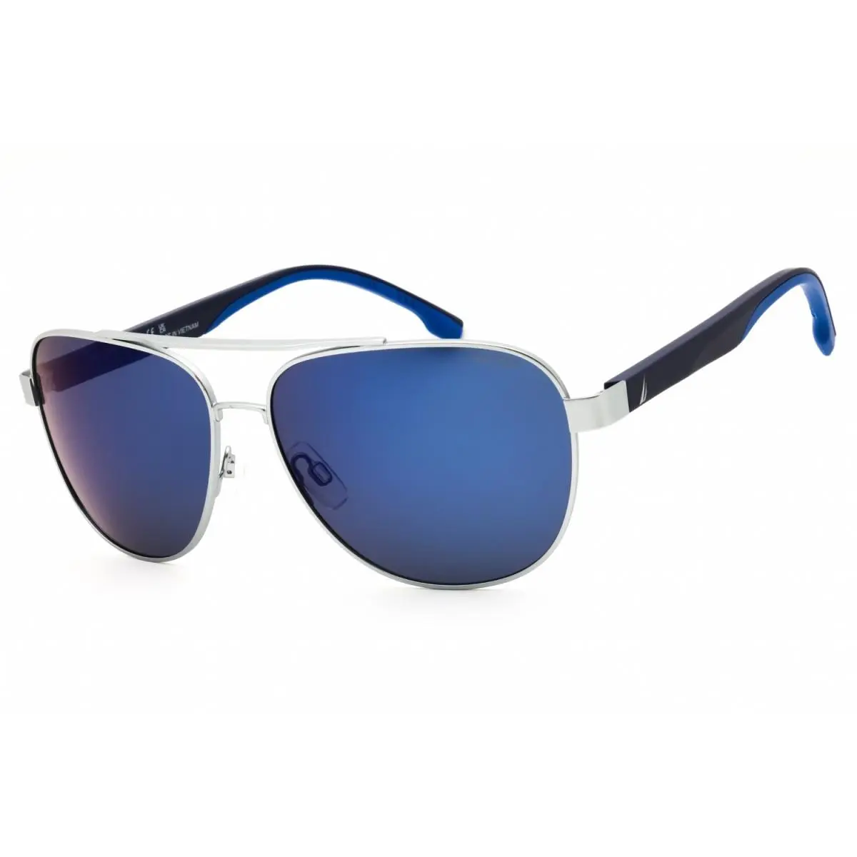 Nautica N107SP 040 Matte Silver/blue Mirror 60-14-140 Sunglasses