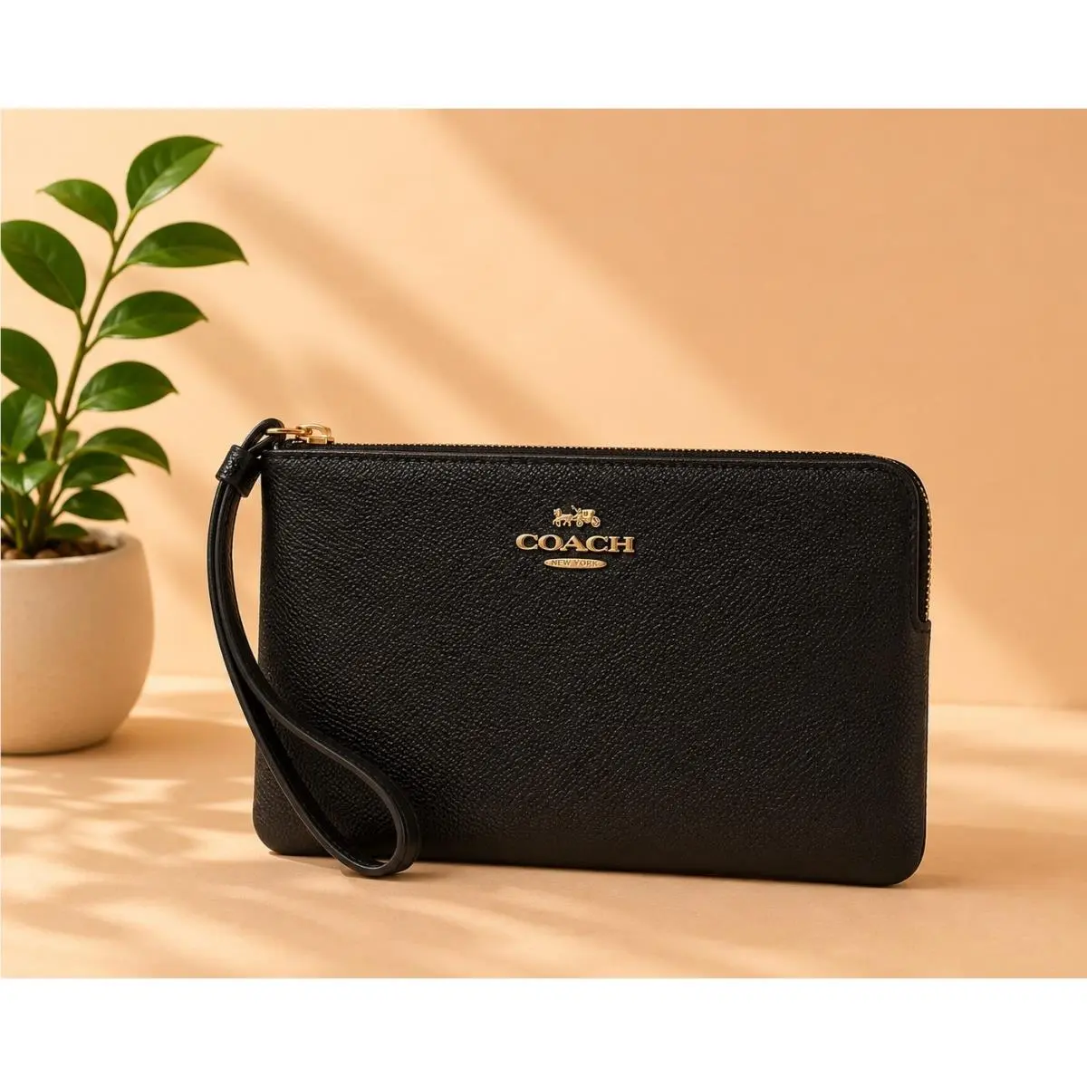 Large Pouch with Zipper by Coach Size: Large