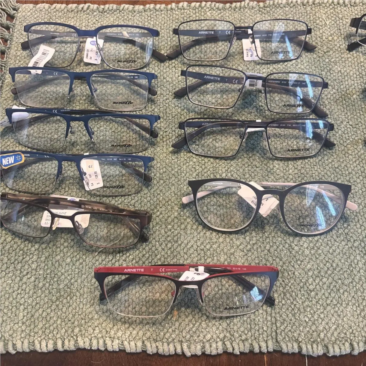 Lot Of 10 Arnette Eye Glasses Demo Lenses