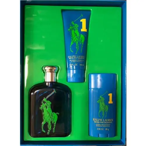 The Big Pony  Men Select 1 4.2 oz Edt + 3.4 oz Gel + 2.93 oz Deo #1 Blue Big Pony by Ralph Lauren