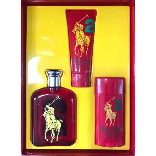 The Big Pony  Men Select 1 4.2 oz Edt + 3.4 oz Gel + 2.93 oz Deo #2 Red Big Pony by Ralph Lauren