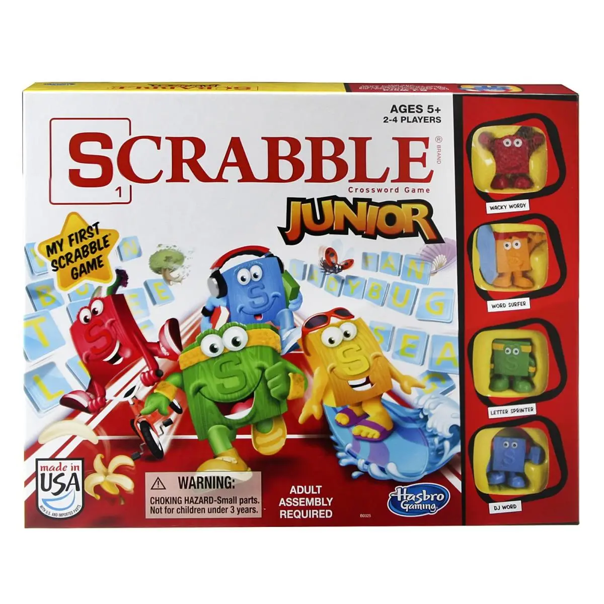 Hasbro Gaming Scrabble Junior Board Game 2-4 Players Version