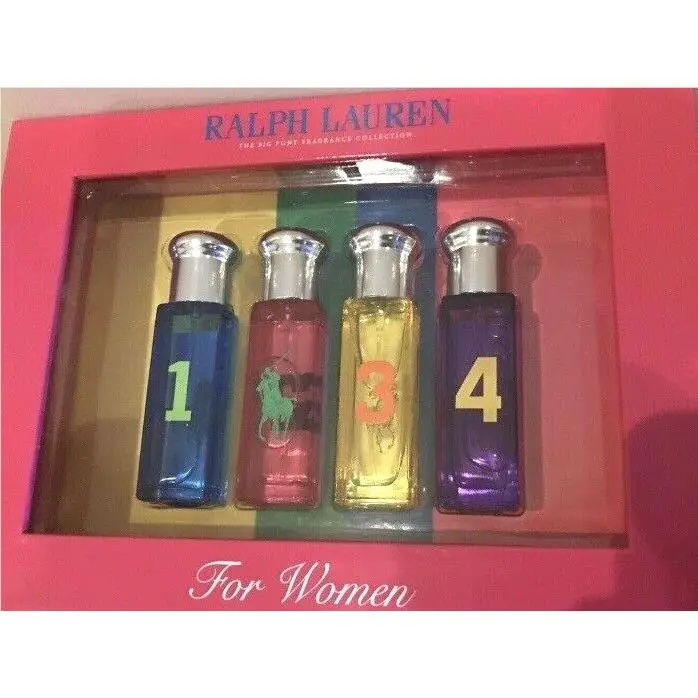 Big Pony 1 2 3 4 Women 4pc Set: 10 ml/.34 oz Each Edt Spray by Ralph Lauren