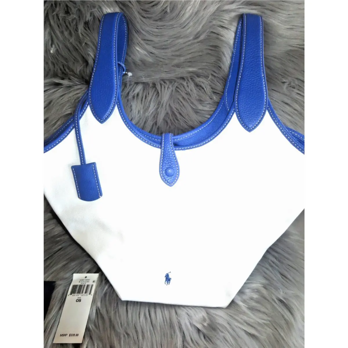 Polo  Play Small Canvas Jellyfish Blue Bucket Tote-$328+ by Ralph Lauren