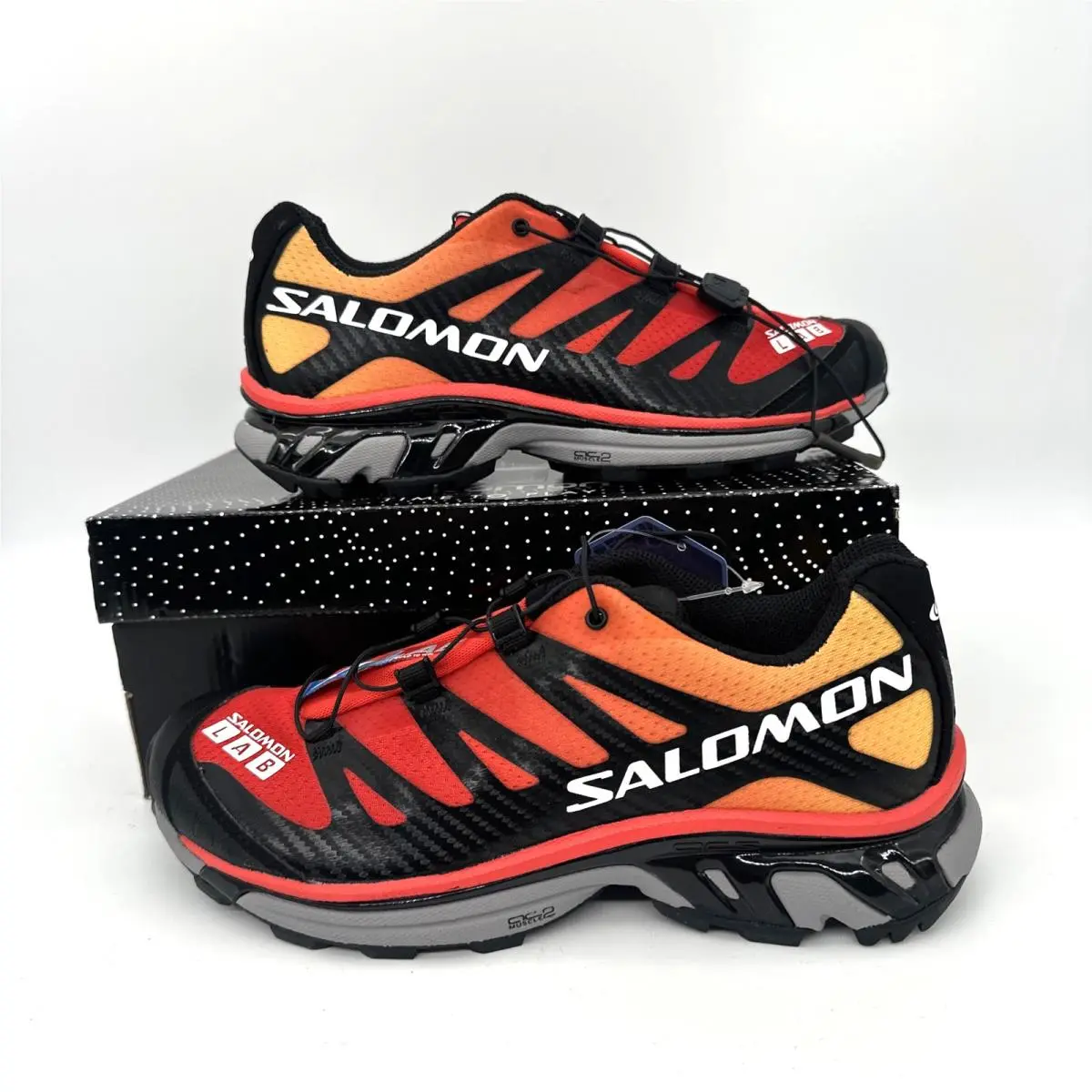 Salomon S-lab XT-4 Adv Fiery Red Impact Unisex Sneakers 409517 Size W 8 M7