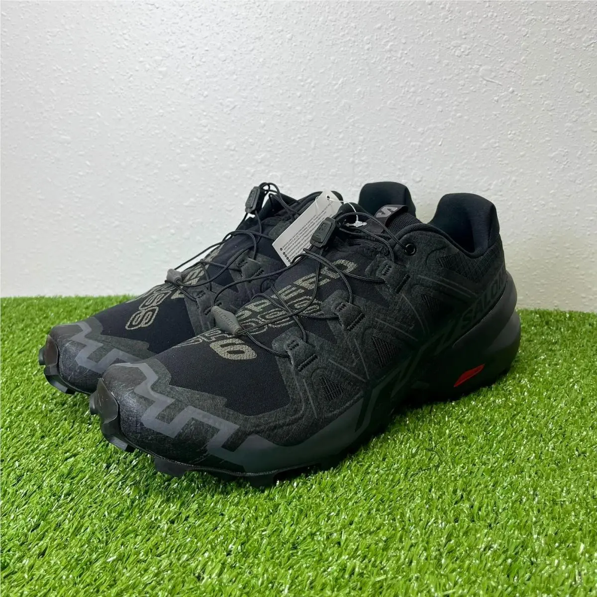 Salomon Speedcross 6 Trail Running Shoes Mens 10.5 Black/phantom Hiking Sneakers