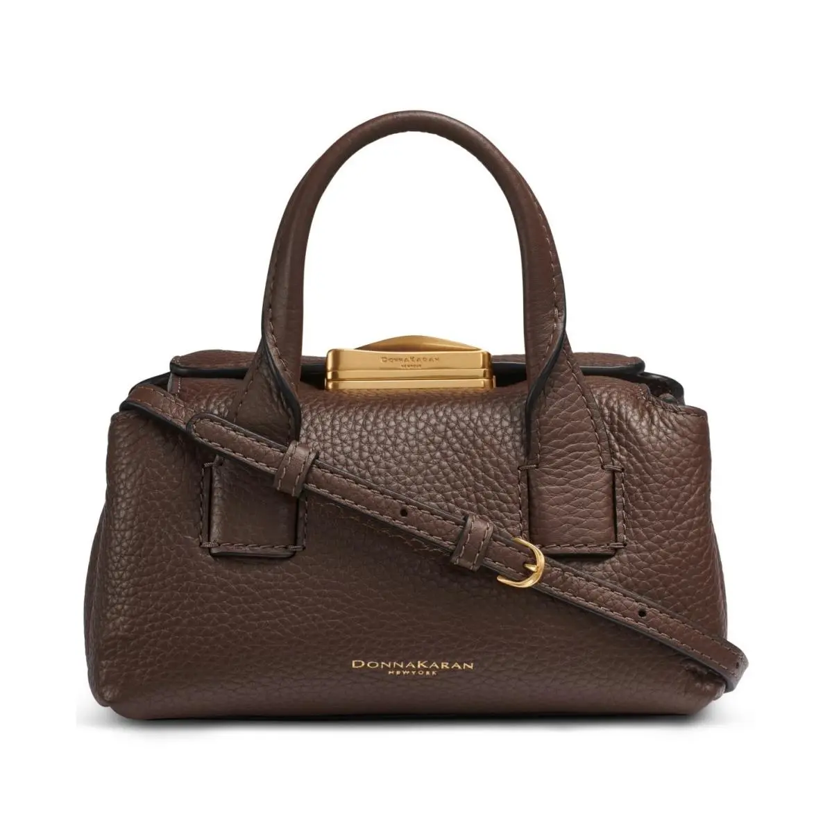 Donna Karan York Amagansett Mini Satchel Crossbody Bag Umber by DKNY