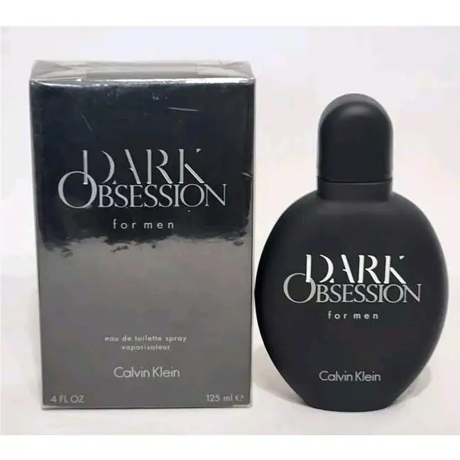 Dark Obsession Cologne 4 Oz. Calvin Klein Edt Spray Men`s Fragrance Box CK