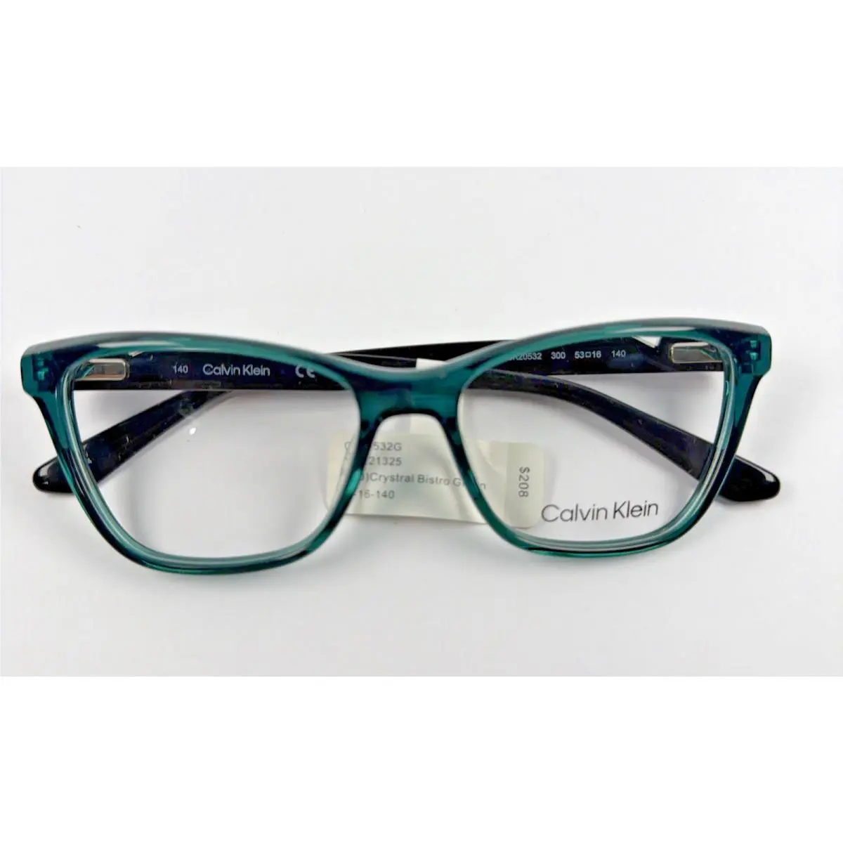 Calvin Klein CK20532 300 Crystal Bistro Green Eyeglasses 53-16-140