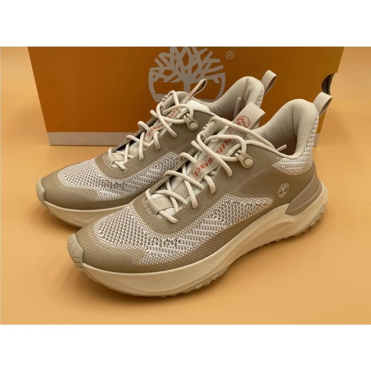 Size 8M Timberland Women Motion Access Low Lace Sneaker Natural Knit