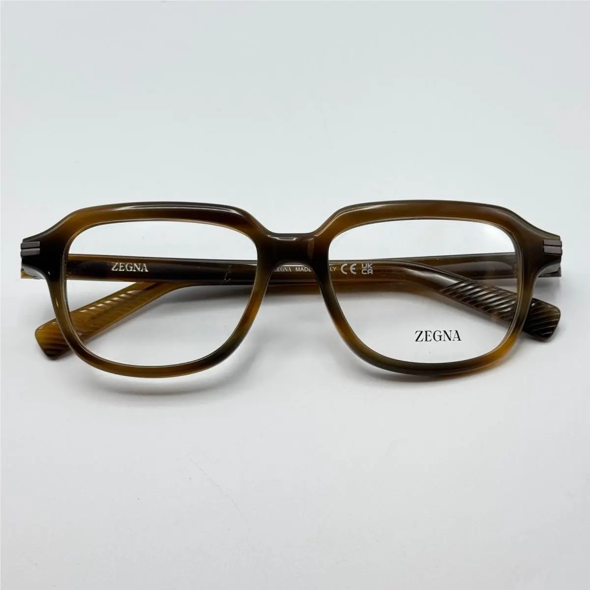 Ermenegildo Zegna Eyeglasses Frame EZ5345 052 Havana Brown Square 52-17-145