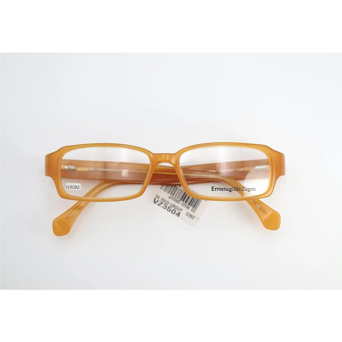 Ermenegildo Zegna VZ3504 6DS Amber Light Brown 51-15-135 Frames Flex Italy