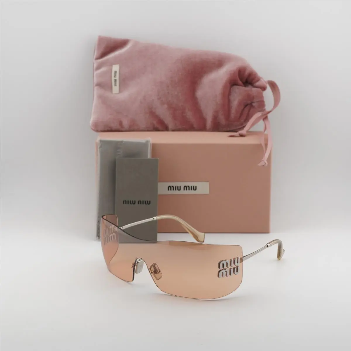 Miu Miu MUB53S 1BC80Y Silver/orange Mirror Silver Gradient 0-0-110