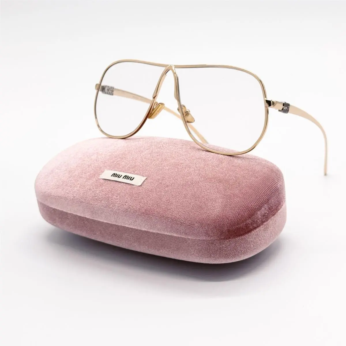 Sunglasses MUA56S 5AK08N Women Gold MU A56S Smu A56 Eyewear by Miu Miu