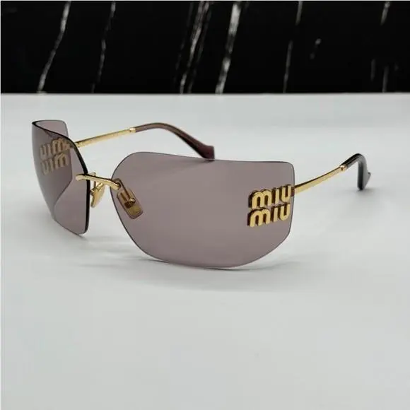 Smu 54Y 5AK06I Miu Miu Gold Brown MU54YS 5AK06I Women MU 54YS Sunglasses