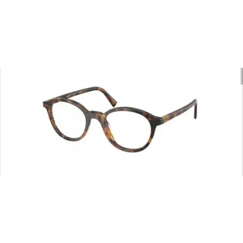 Miu Miu MU 13OV Round Oversized Tortoise Shell Brown Sunglasses