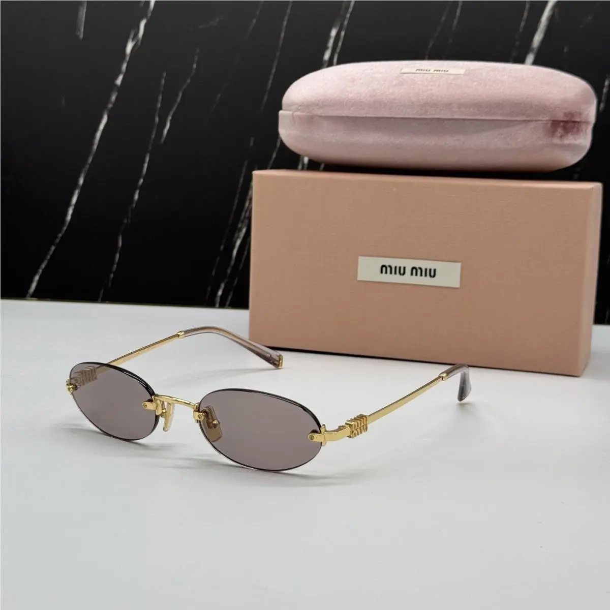 MUA54S 5AK20I Round Sunglasses Miu Miu MU A54S