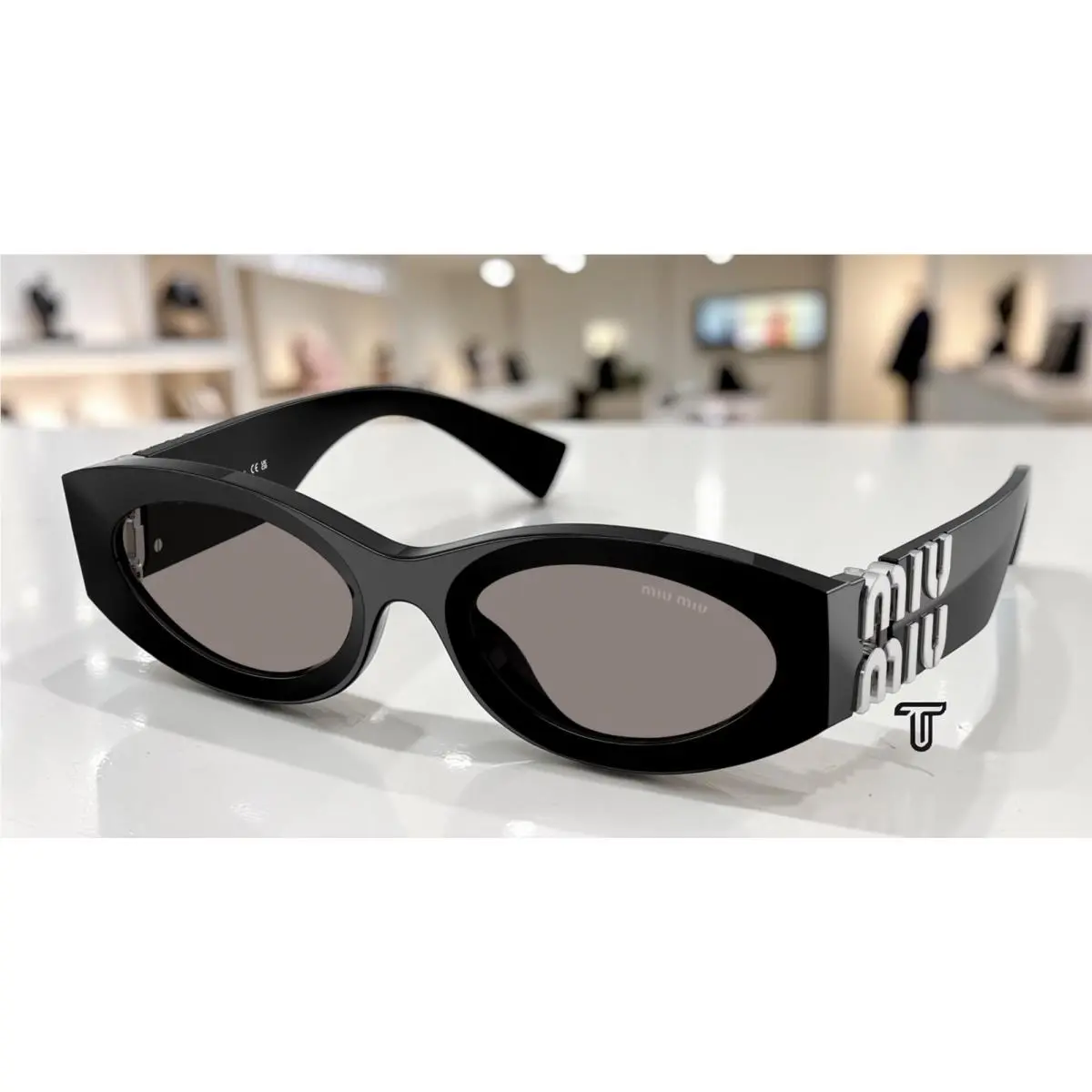 Miu Miu MU 11WS 16K80Q 0mu 11ws Black Dark Grey 54 mm Women`s Sunglasses