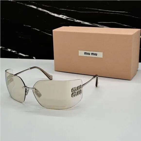 Runway Sunglasses Miu Miu MU54YS 1BC10F Oversized Women Sunglasses