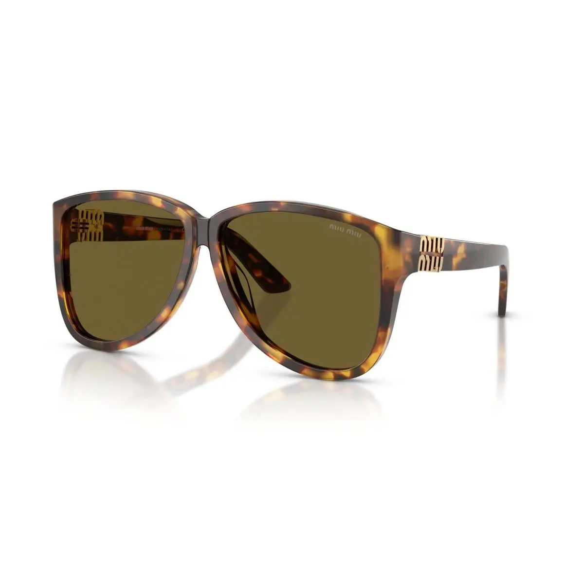 Miu Miu MUA08S 14L09Z Sunglasses 61mm Honey Havana / Dark Brown Lens