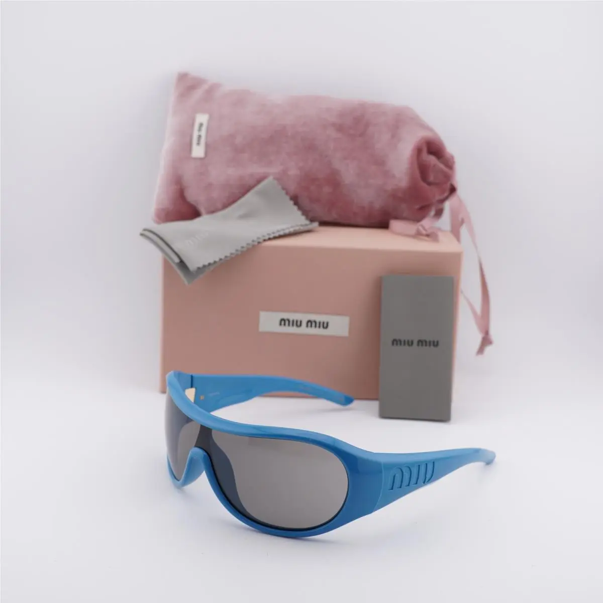 MU B14SU 26N8 0Q Blue/dark Grey 0-0-125 Sunglasses by Miu Miu