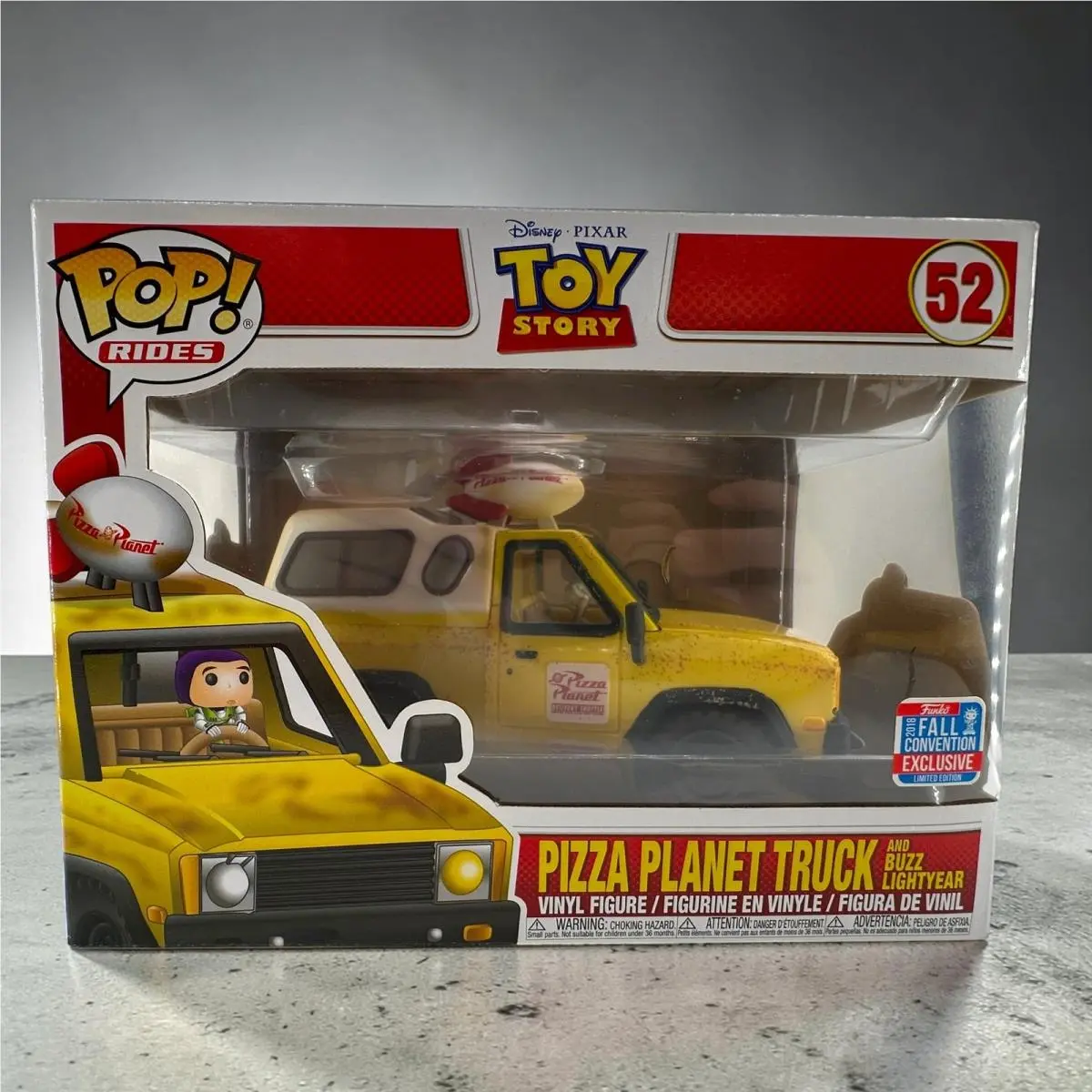 Funko Pop Rides Toy Story Pizza Planet Truck Buzz Lightyear 52 Nycc Exclusive