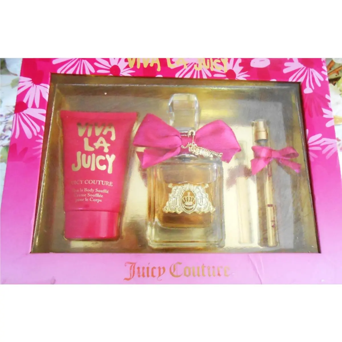 2008 Juicy Couture Viva La Juicy 3pc Edp Parfum Gift Set Fragrance