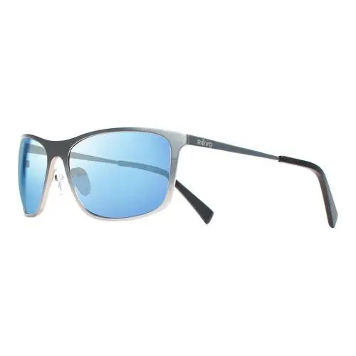 Sunglasses Meridian Satin Chrome Frame / Blue Water Polarized Lens RE1194 by Revo