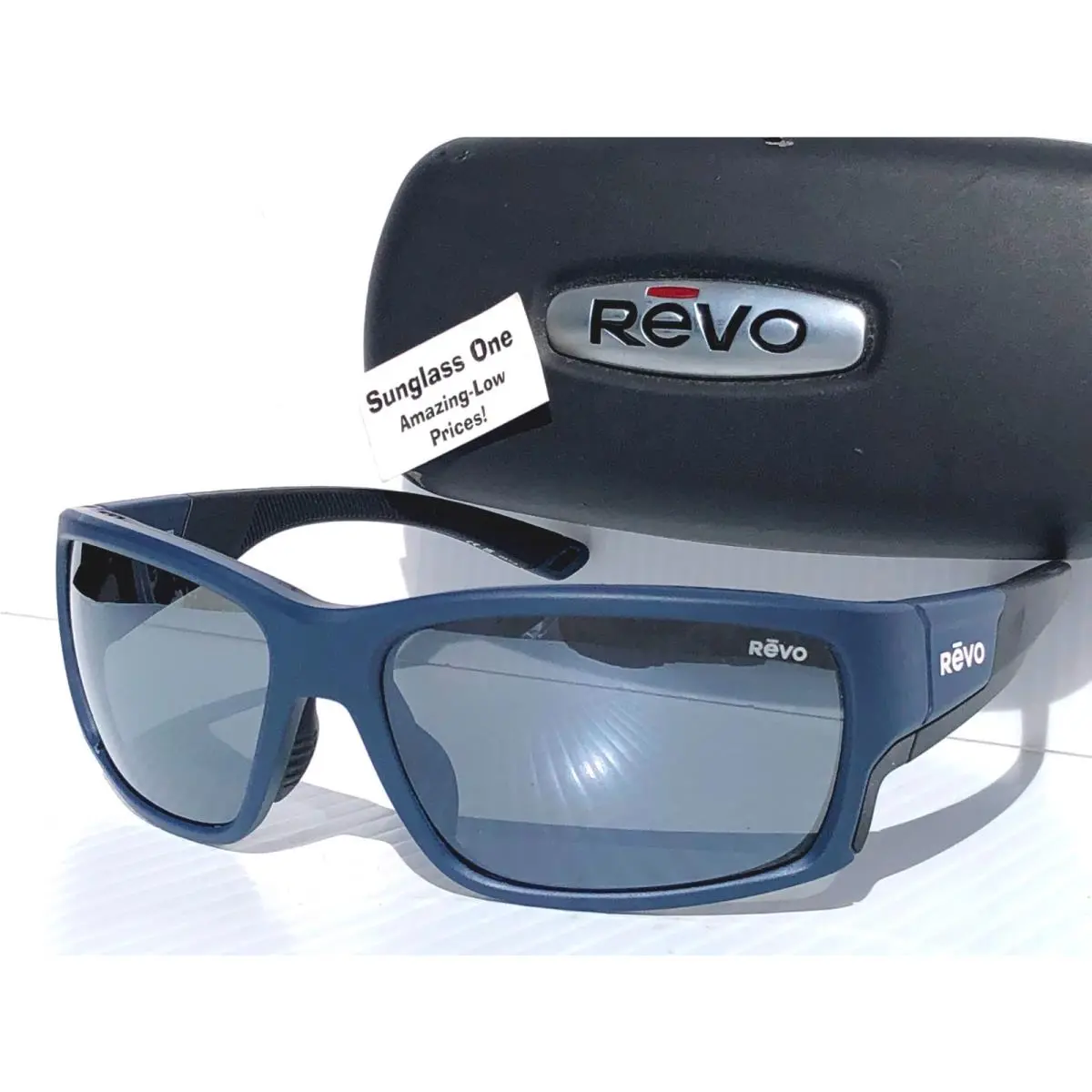 Revo Prime Navy Blue Polarized Graphite Grey Lens Sunglass 1292 05 GY