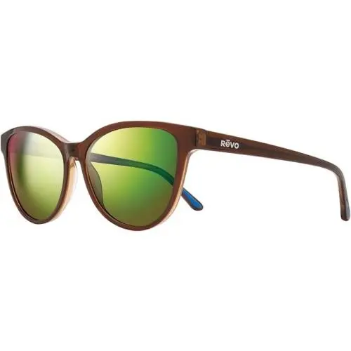 Revo Sunglasses Daphne Brown Frame / Green Polarized Lens Cat Eye RE1101
