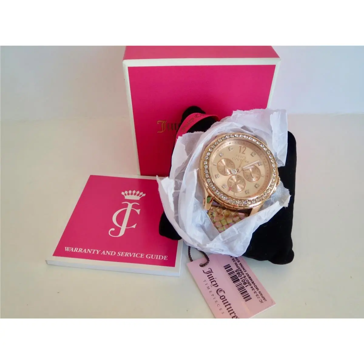 Juicy Couture Timepieces Women’s Rose Gold with Crystals Wrist Watch