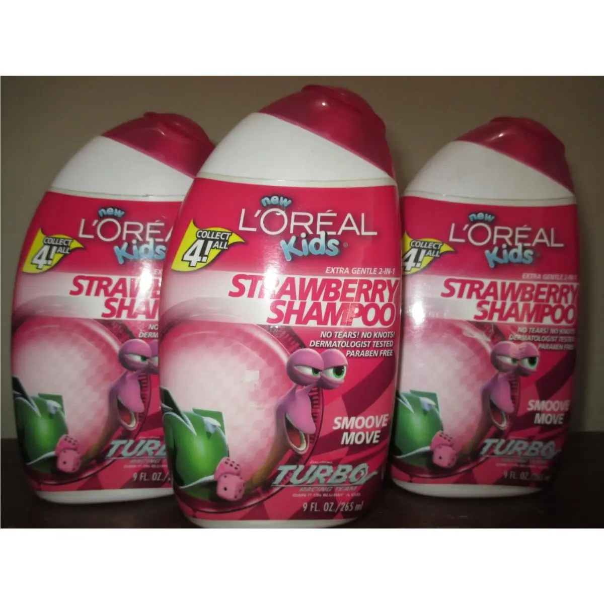 3x L`oreal Kids Turbo Smoove Move Strawberry Shampoo 9 Fl Oz by L'Oréal
