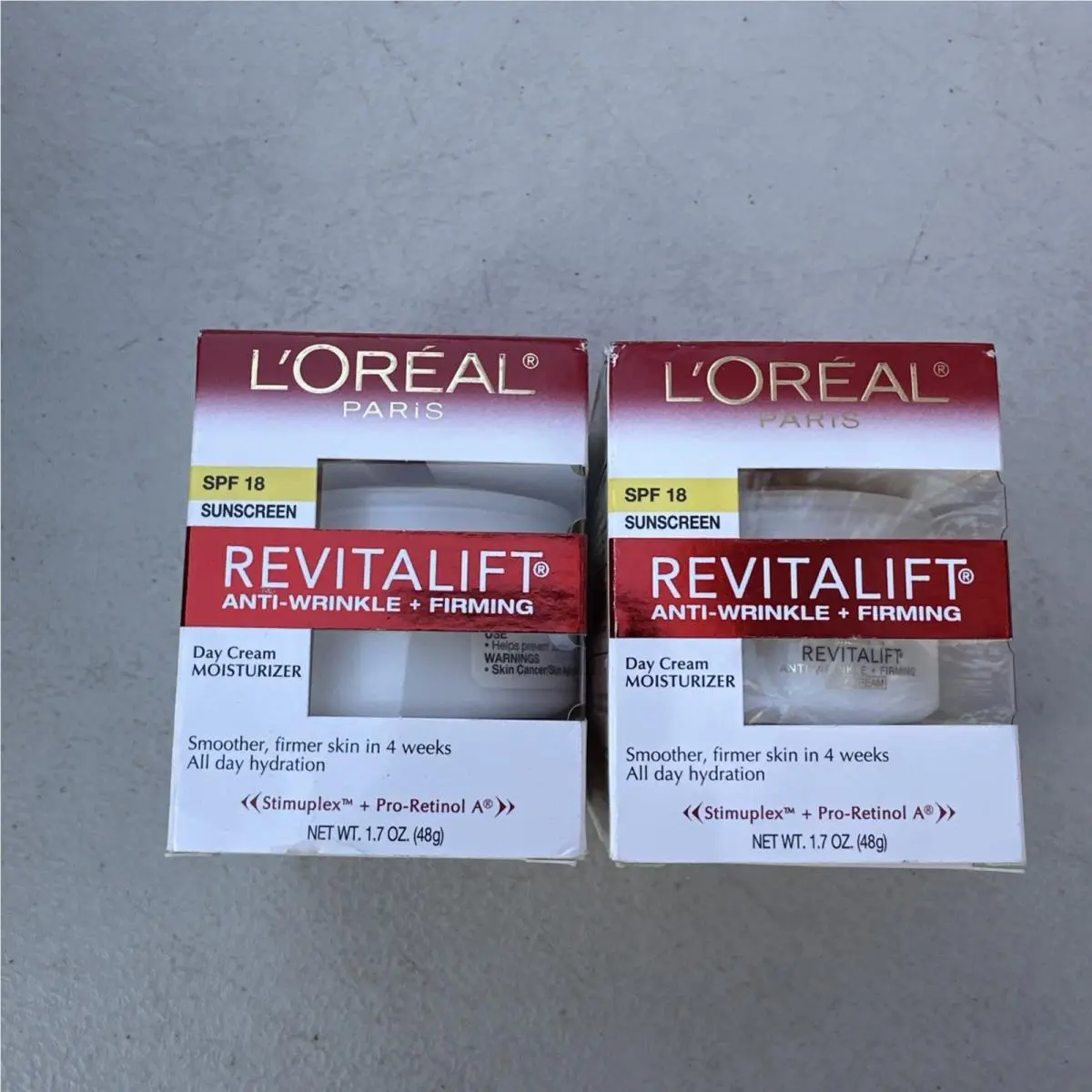 Loreal Paris Revitalift Anti Wrinkle Firming Face Neck Cream 1.7 oz 2 Pack by L'Oréal