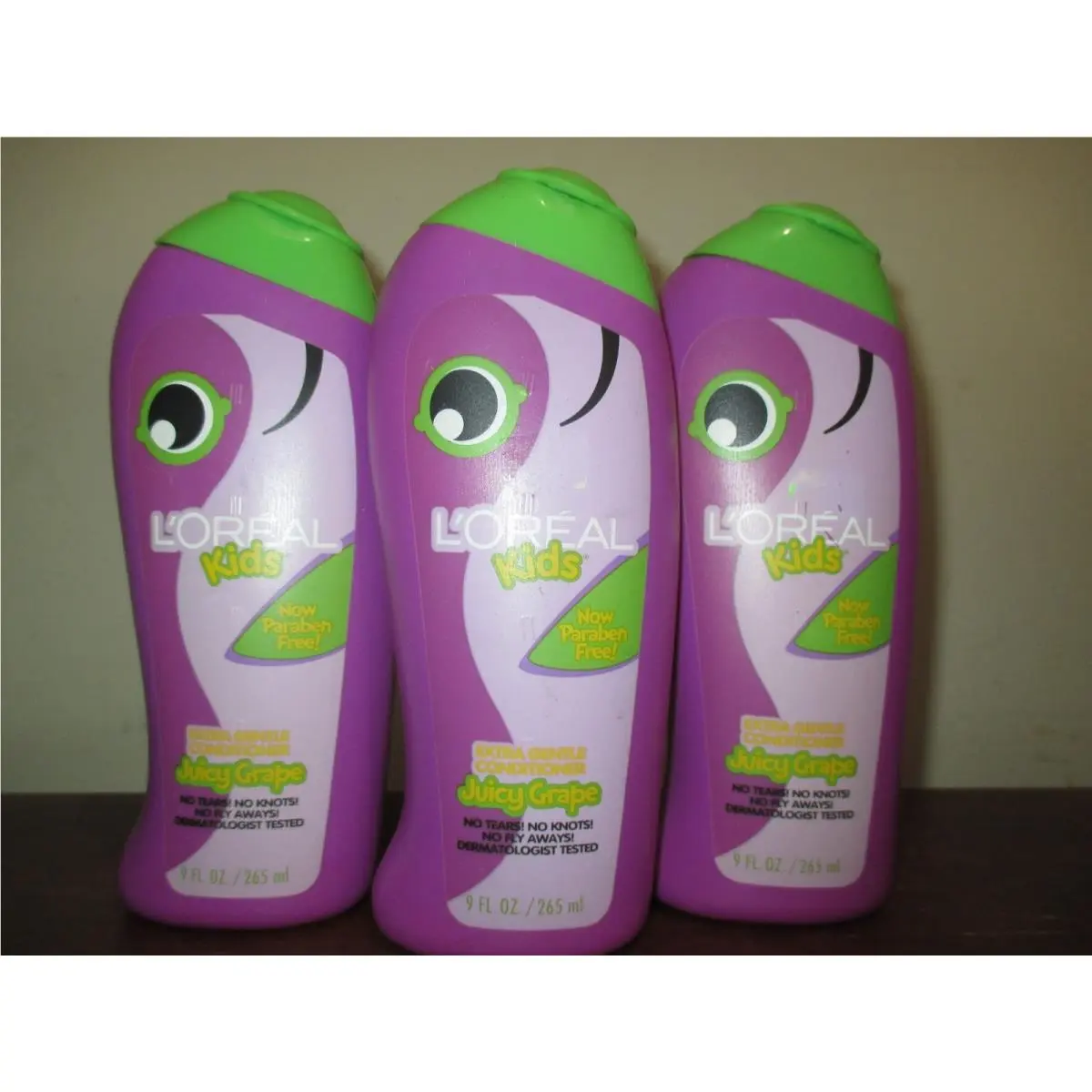 Lot of 3 L`oreal Kids Extra Gentle Conditioner Juicy Grape 9oz by L'Oréal