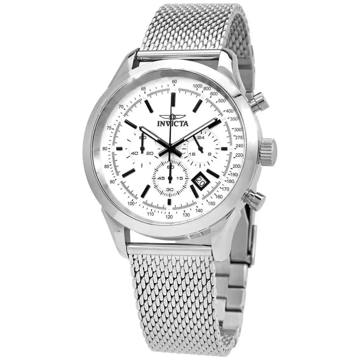 Speedway Chronograph Silver Dial Men`s Watch 25222 by Invicta