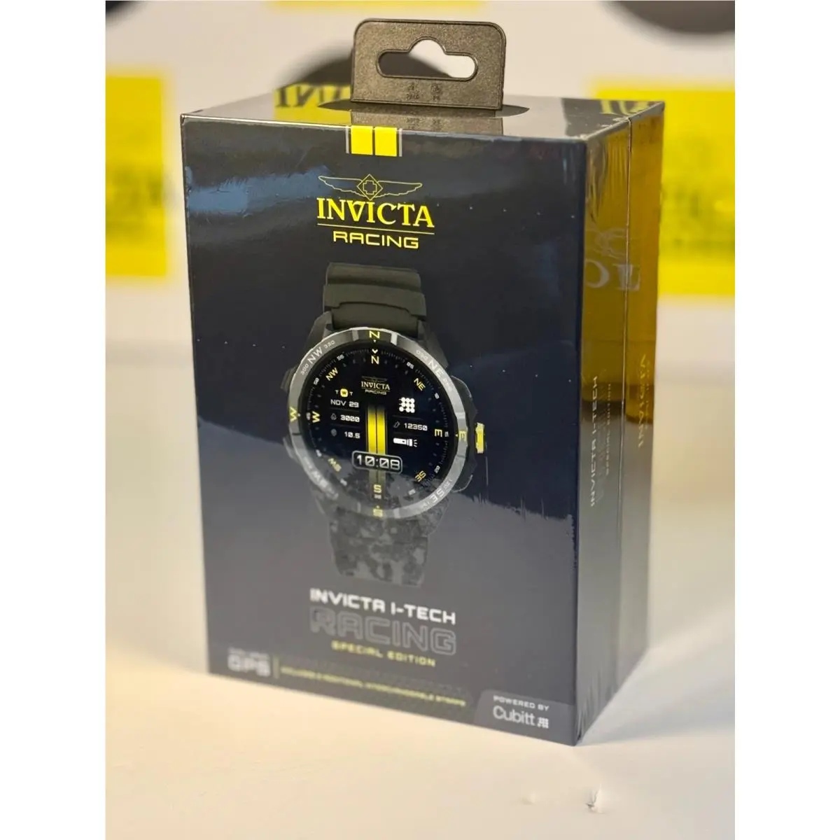 I-tech 011 Racing Special Edition Smart Watch Black 54mm Silicone Watch by Invicta