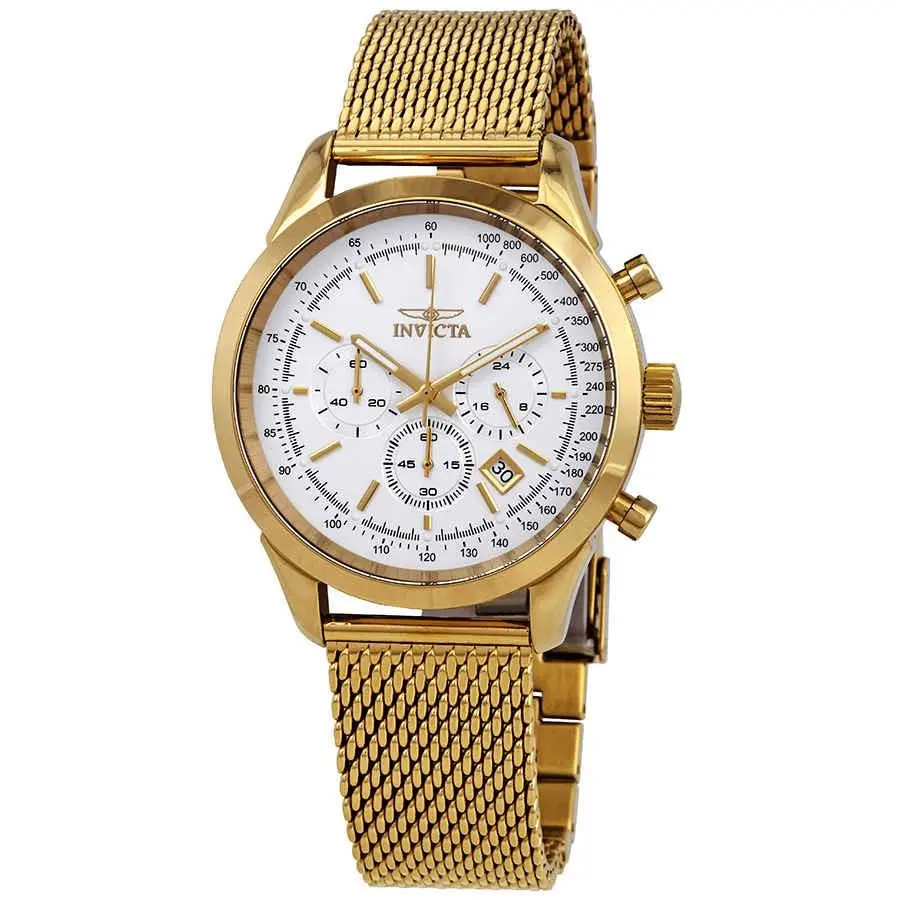 Speedway Chronograph Silver Dial Men`s Watch 25225 by Invicta