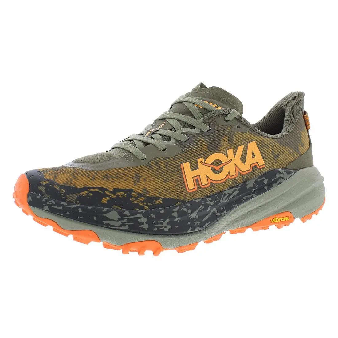 Hoka shoes - Antique Olive/Squash, Main: Green 0