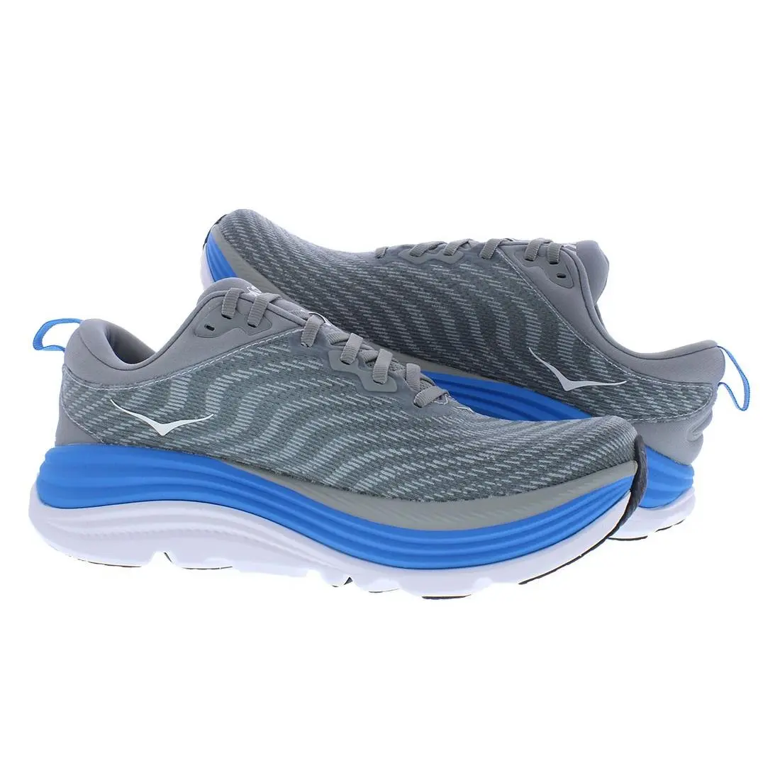 Hoka shoes - Limestone/Diva Blue, Main: Grey 1