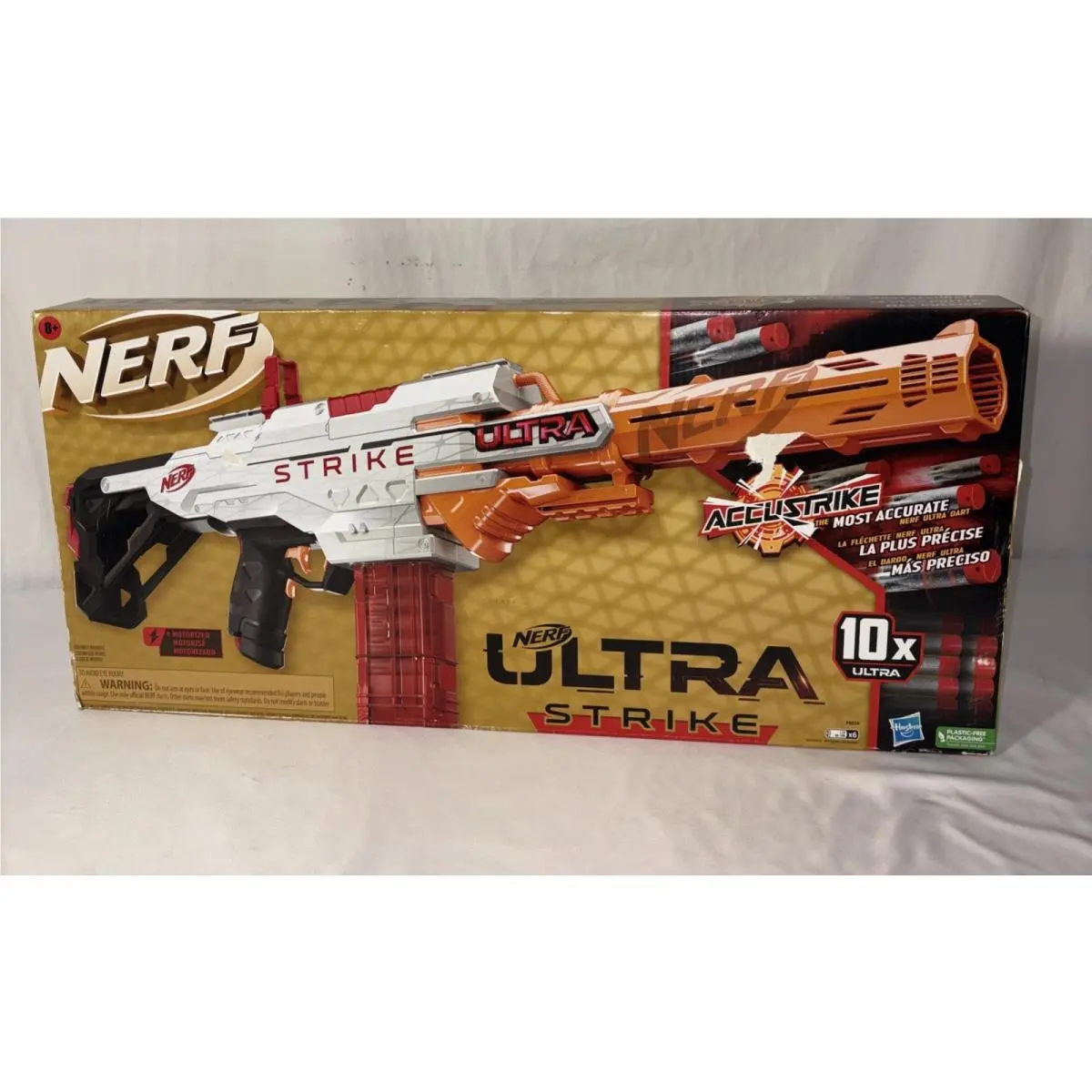 Nerf Ultra Strike Blaster Brand-new +10 Accustrike Darts Discounted