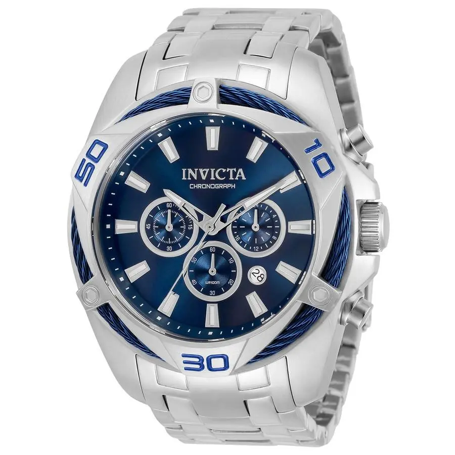 Bolt Chronograph Quartz Blue Dial Men`s Watch 32373 by Invicta