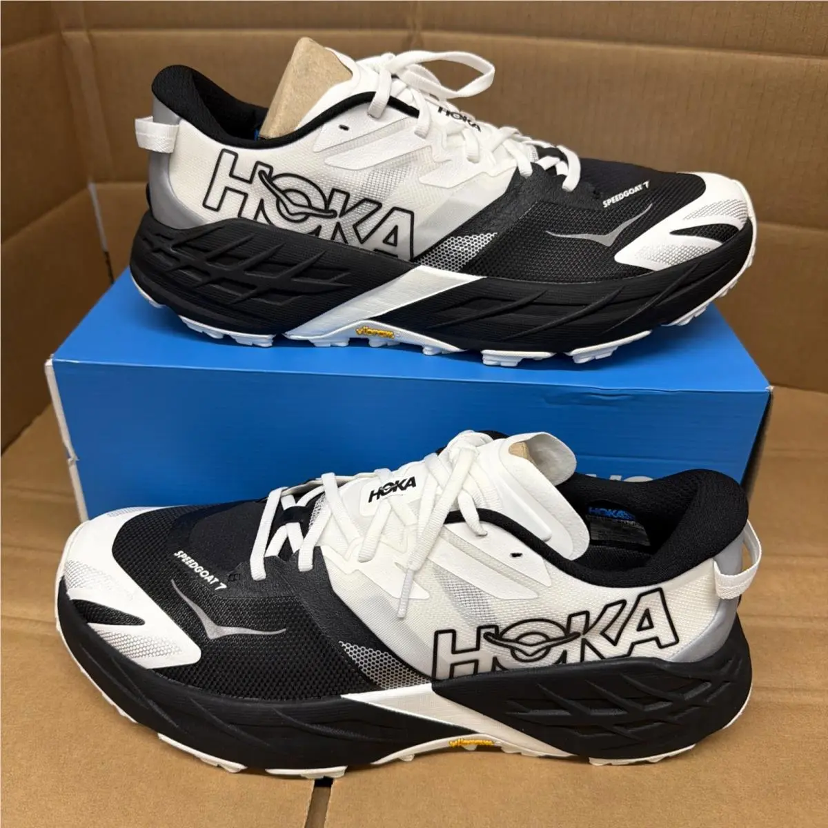 Hoka Speedgoat 7 Men`s Size 12.5D In Black/white