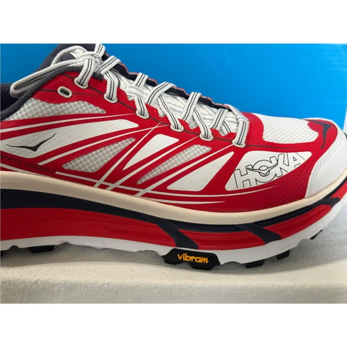 Hoka shoes - Hoka One One Mafate 2 - 1126851CRSW - Red White Gray Black 0