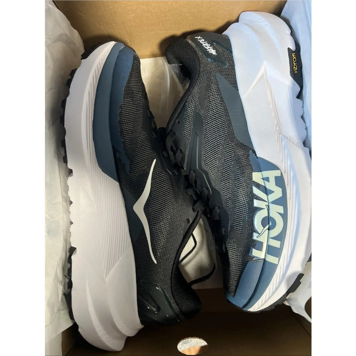 Hoka shoes - Hoka One One Mafate x - black / skyward blue 10