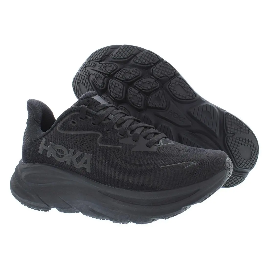 Hoka Clifton 10 Wide Womens Shoes Size 6.5 Color: Black/black