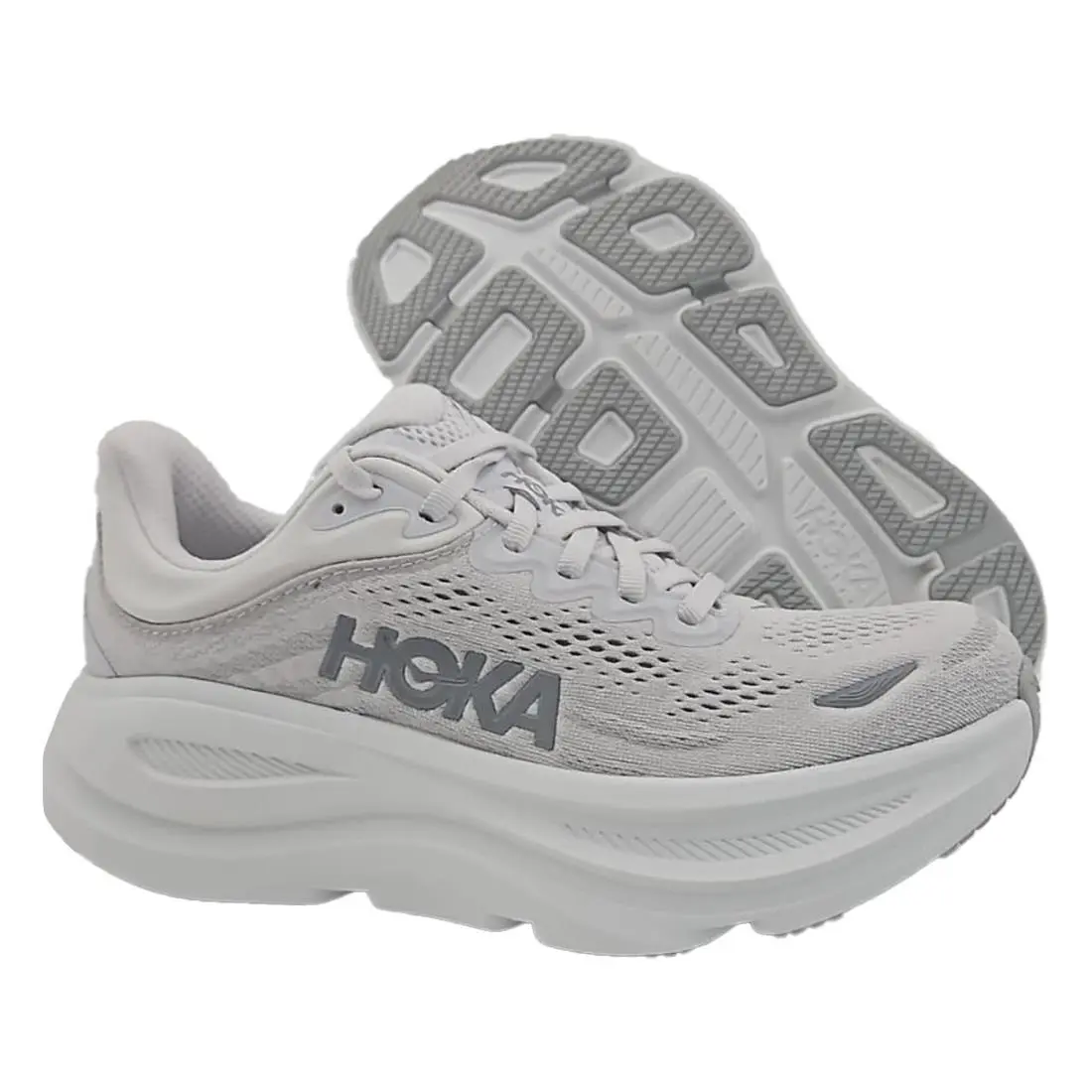Hoka Bondi 9 Womens Shoes Size 7.5 Color: Stardust/silver