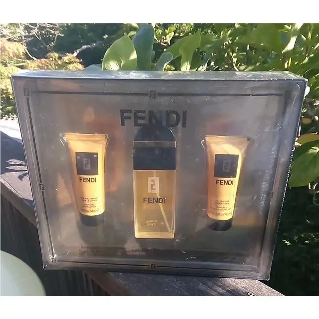 Vintage  Edt 1.7 Fl Oz Eau De Spray Plus Body Lotion Shower Gel 3 Pc Set by Fendi