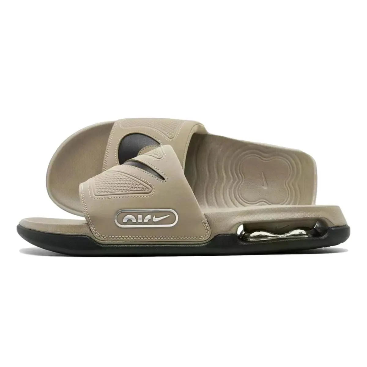 Nike Air Max Cirro Sport Slides `black/khaki` Men`s Sandals DC1460-201